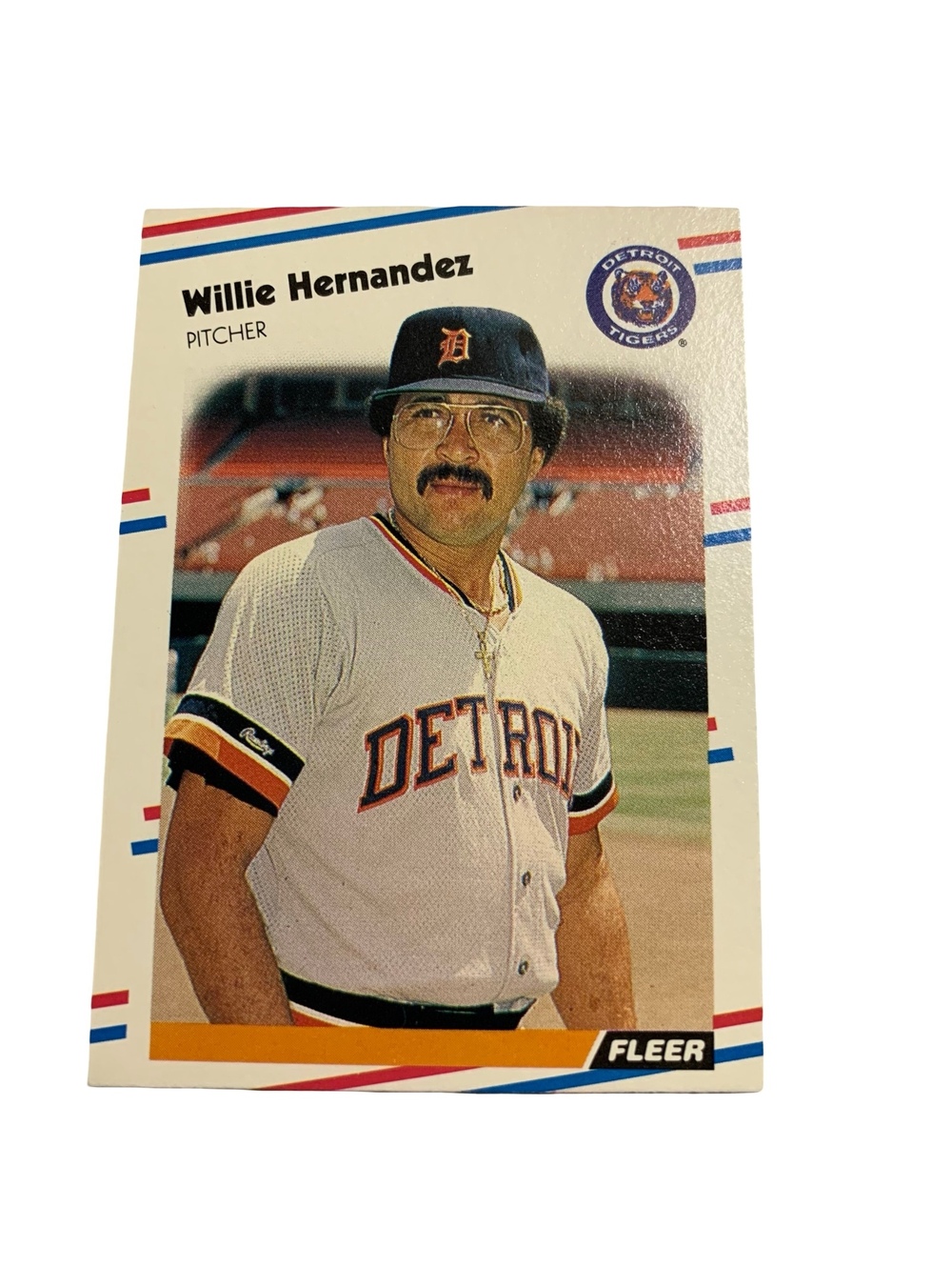 1988 Fleer Baseball #58 Willie Hernandez Detroit Tigers MLB Trading Card